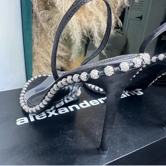 Alexander Wang Nova Crystal Slingback Sandal - Picture 3 of 8